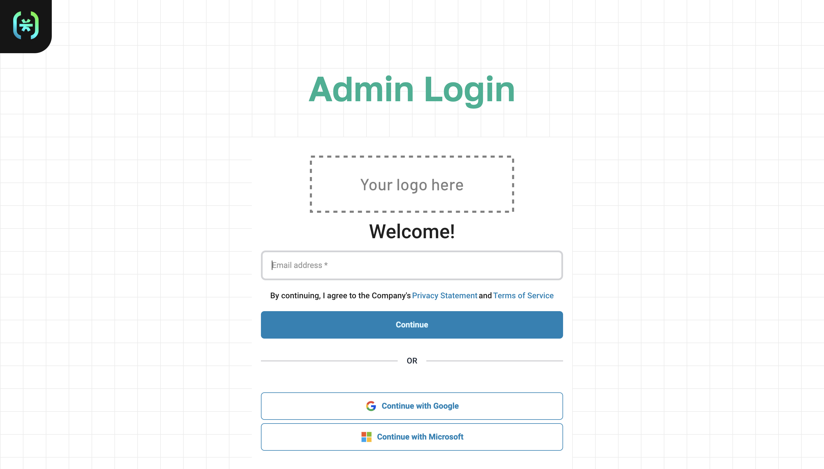 Custom admin login page Django app