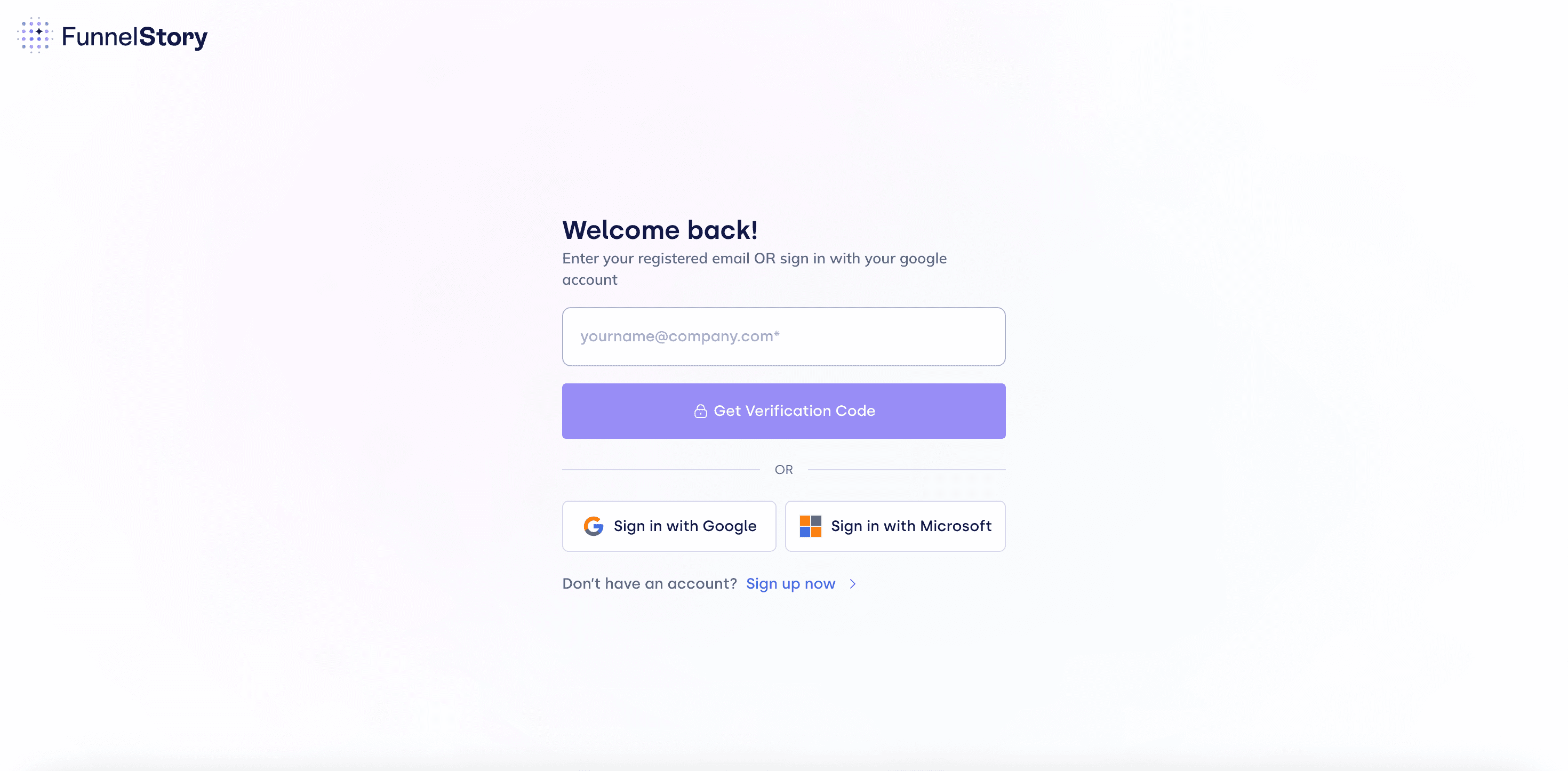 Fig: A Customer login screen, using Descope’s Client SDKs