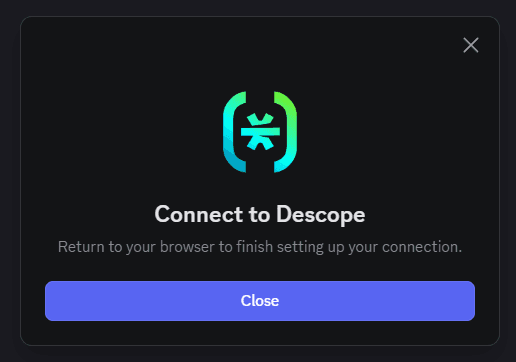 Fig: Descope authorized