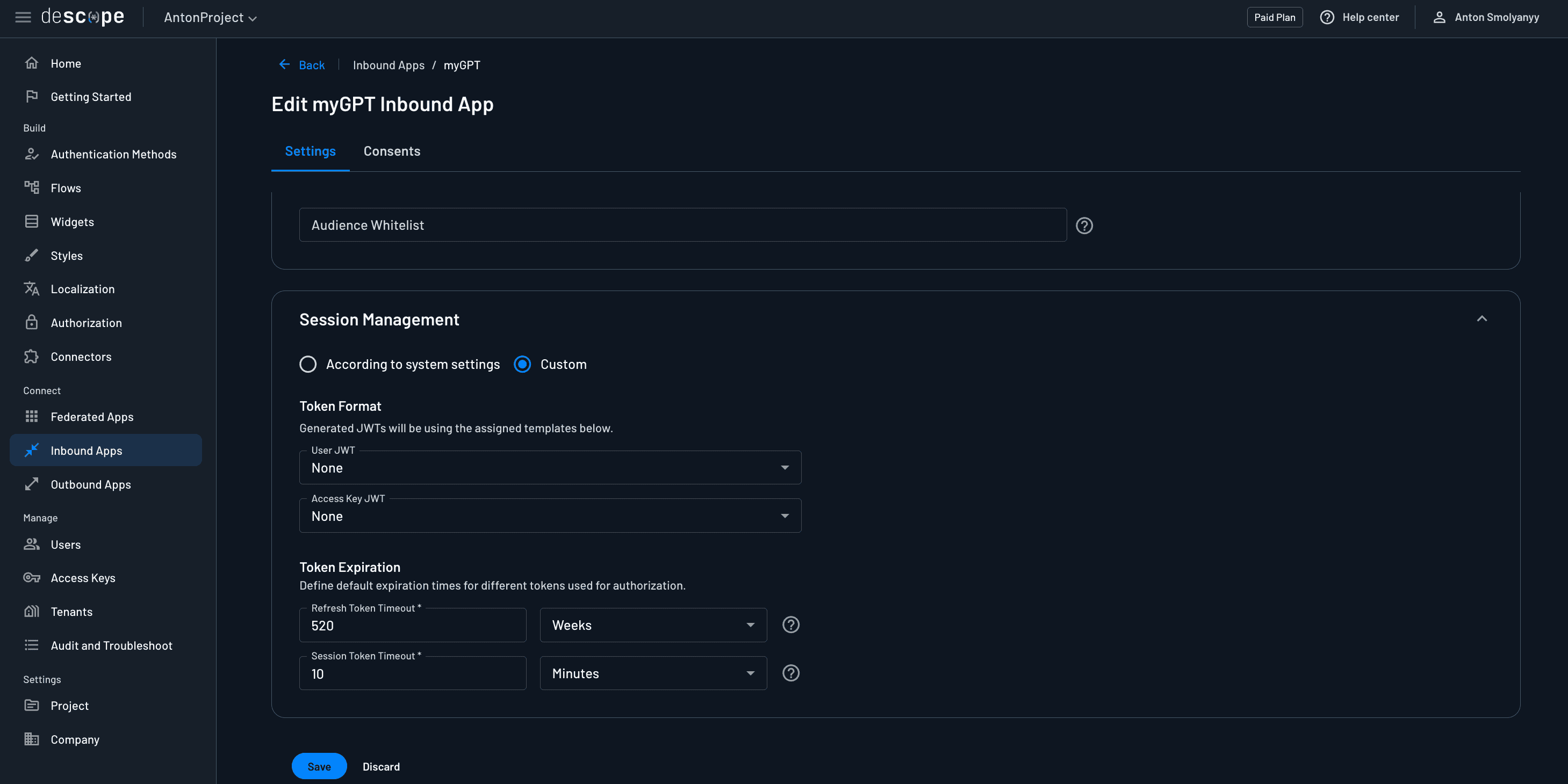 inbound-app-token-exp