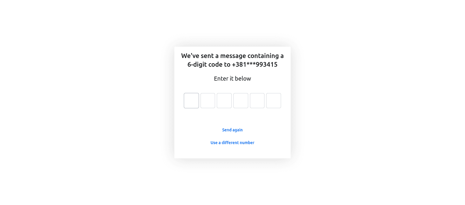 Fig: Descope SMS OTP