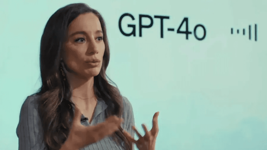 Fig: Former OpenAI CTO Mira Murati debuting ChatGPT-4o