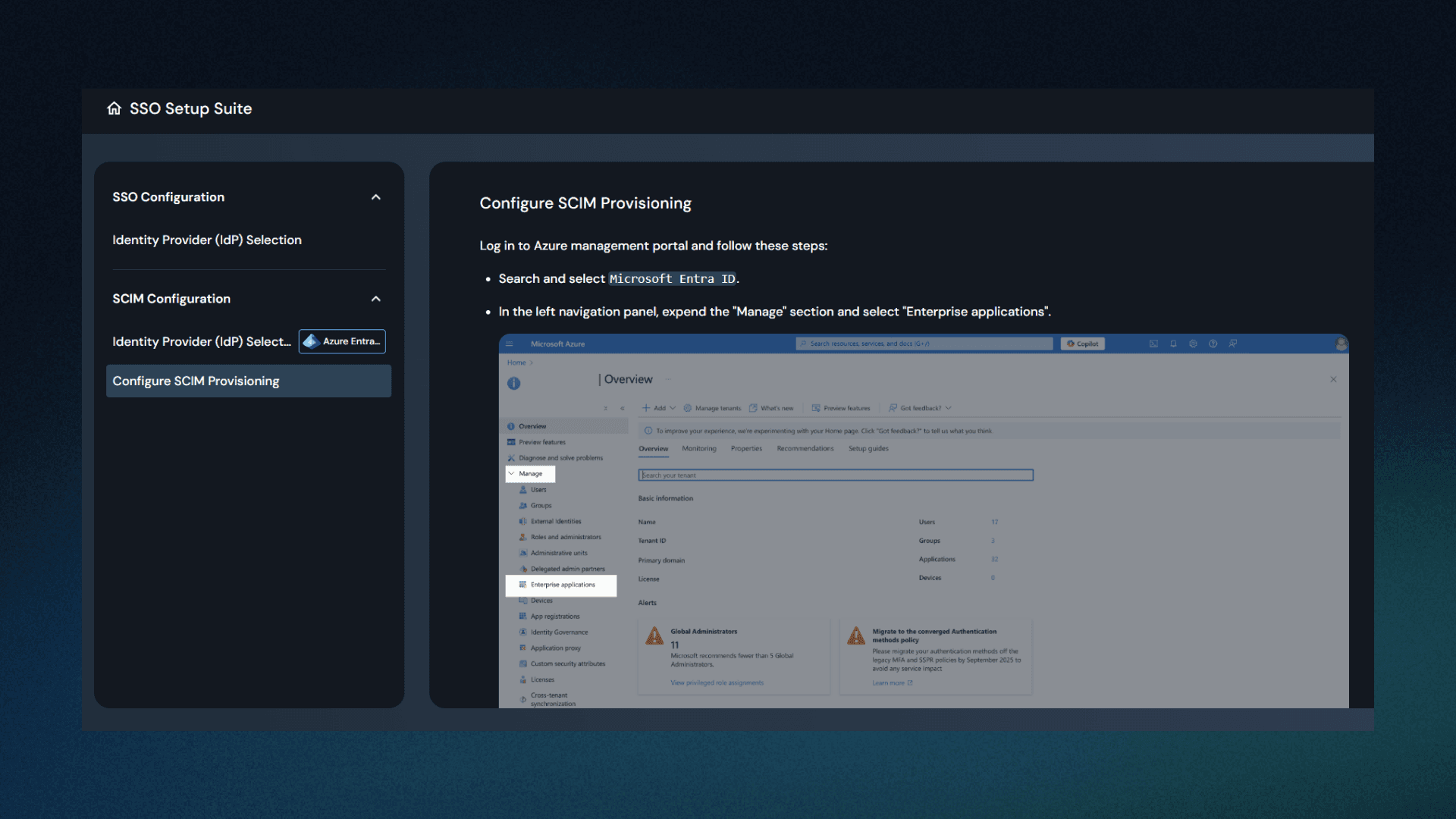 Descope SCIM configuration setup