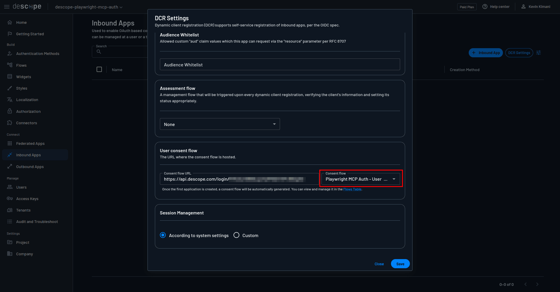 Fig: User consent flow