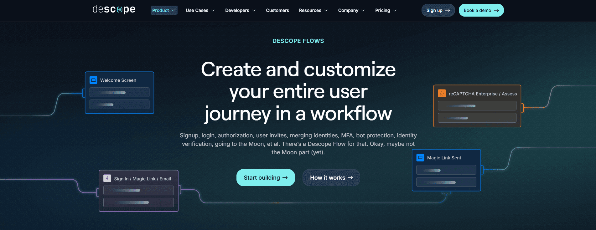Descope Flows homepage