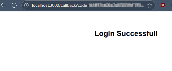 Fig: Login successful