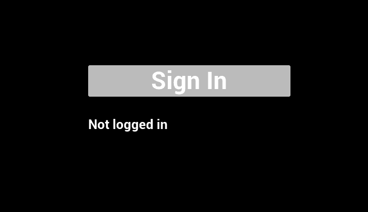 Fig: Sign-in screen