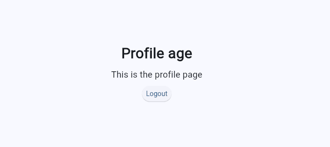 Fig: Profile page