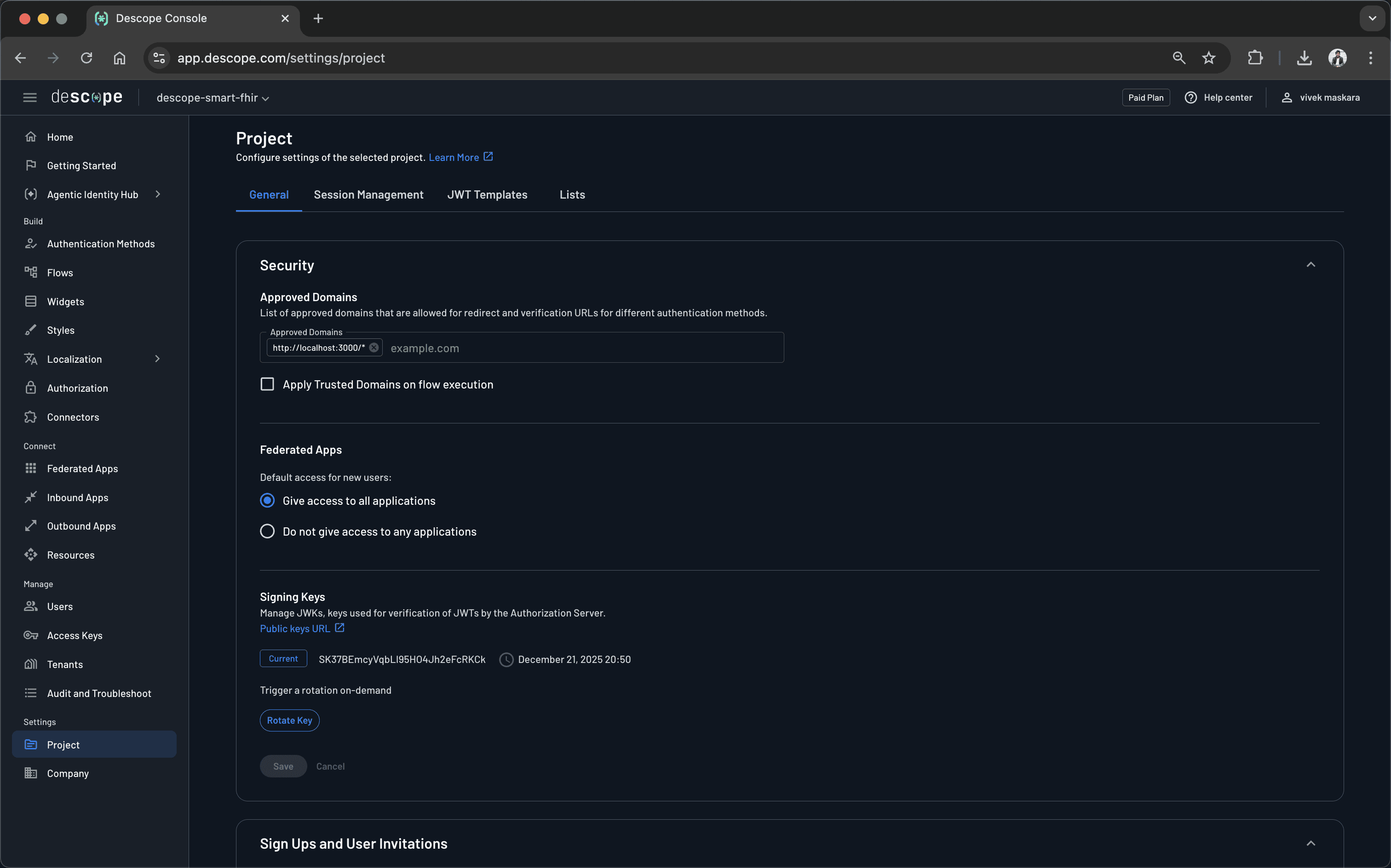 Fig: Testing the application