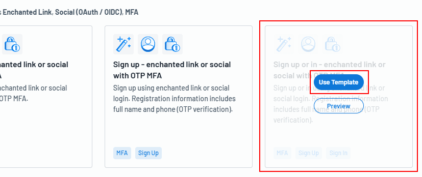 Fig: Select template