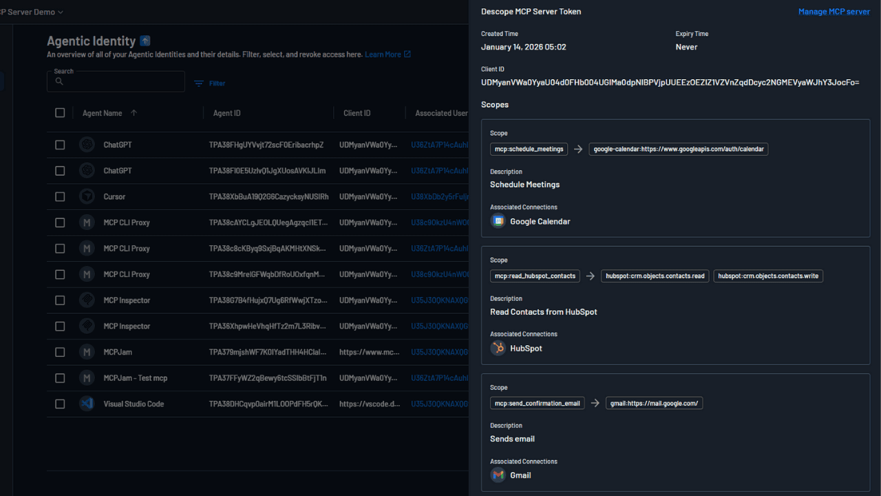 Descope Agentic Identity Management website image