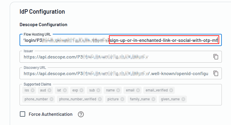 Fig: Custom Flow Hosting URL