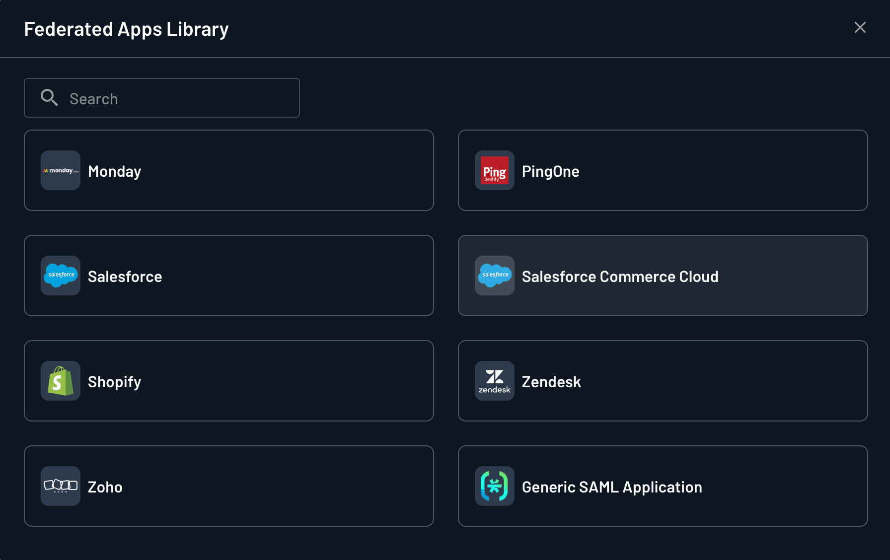 Fig: The federated apps library