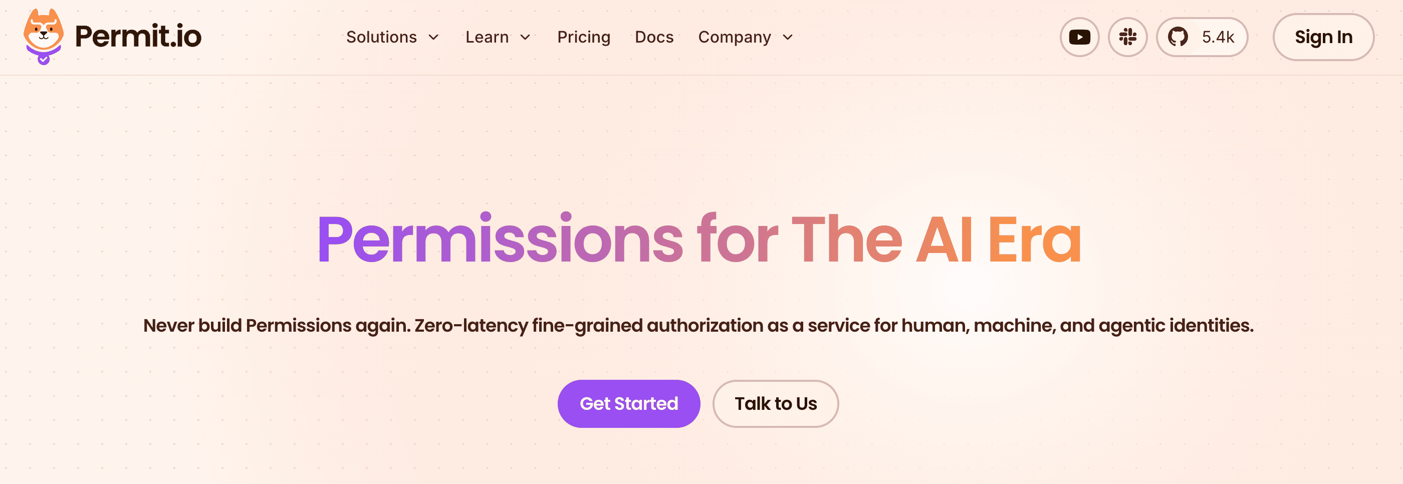 Permit.io homepage