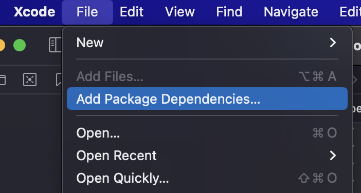 Swift tutorial Descope add dependency